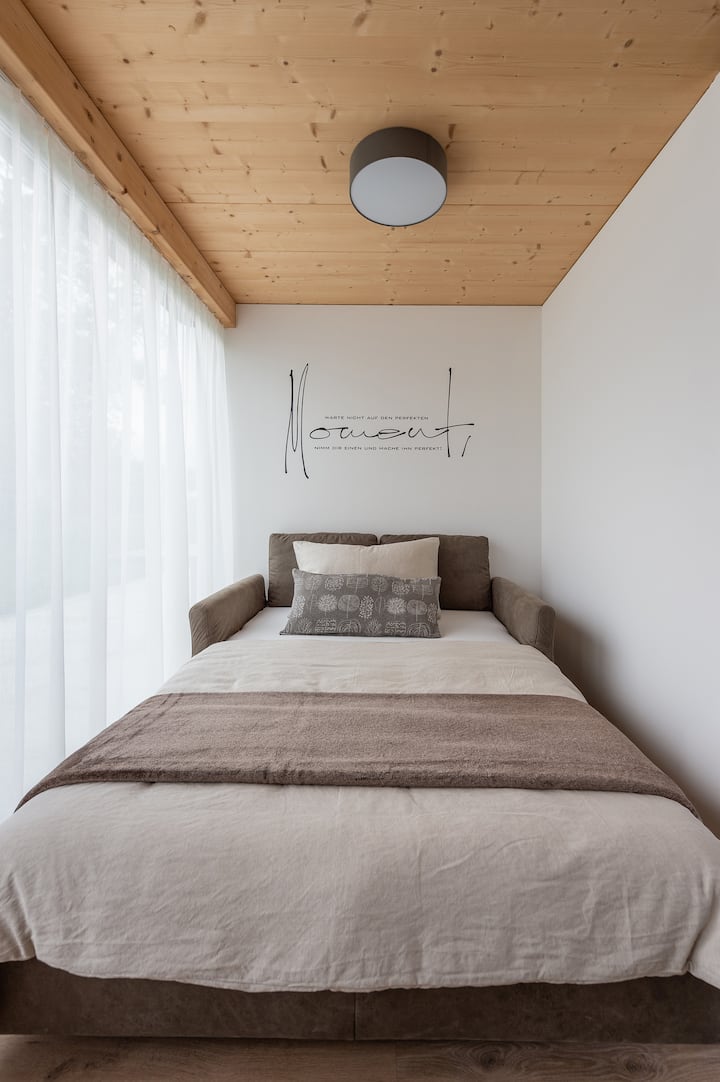 Sofá cama en la sala de estar