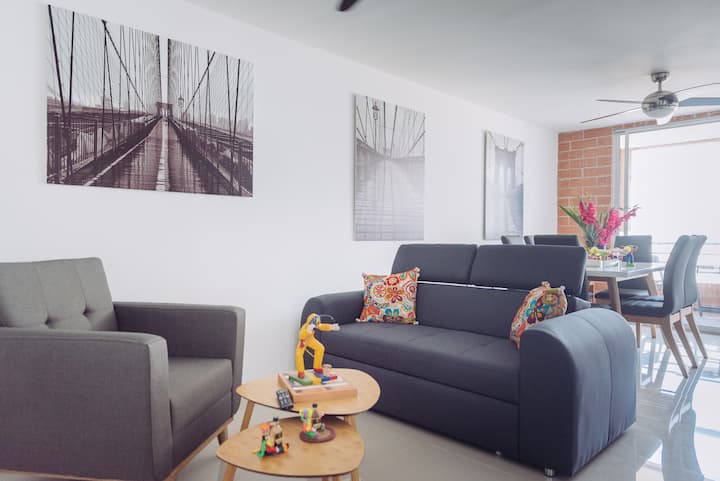 Lovely 8 People Apartment Next To The Malecón - Barranquilla