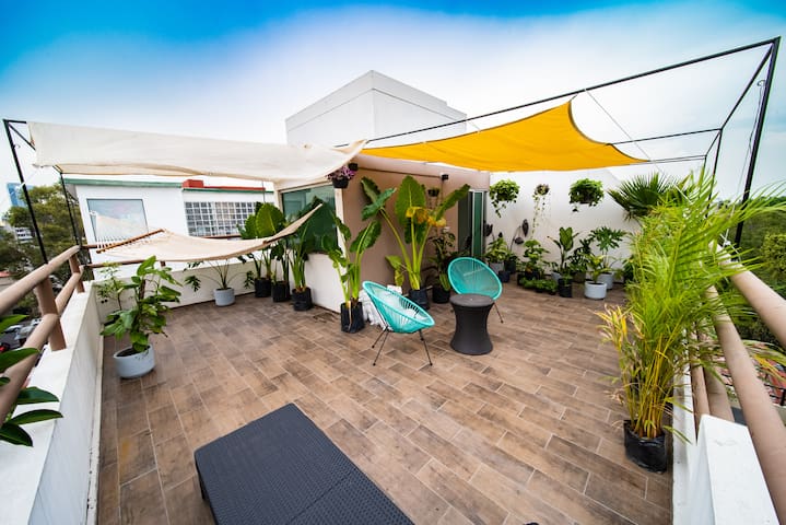 Penthouse Roma Norte, 2 Private Terraces + Balcony