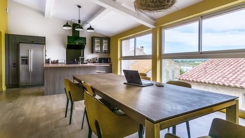 Beautiful and large village house by the water