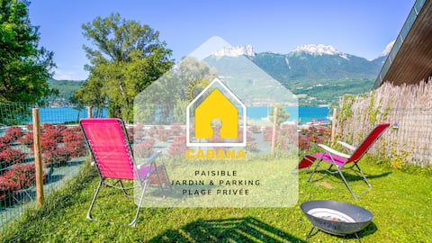 Successful Airbnb property: Cabana & Waterfront – Parking & Garden in Duingt