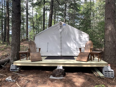 Glamping on your own Private Island