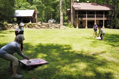 2 Cabins + Waterfall View, Hiking Trails, Firepit