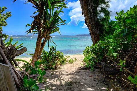 Haena beachfront with panoramic views TVR # 5134