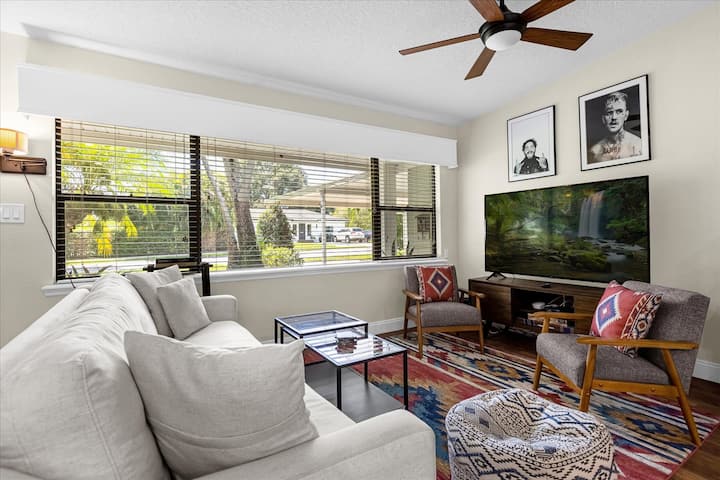 2 Min To Park Ave | Charming Winter Park Bungalow - 윈터파크