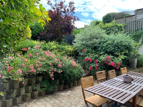 4-bedroom apartment with parking and garden