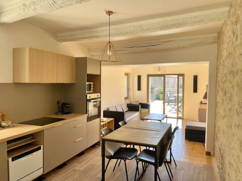 house with fenced garden and private parking