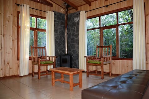 Cabin for four people.