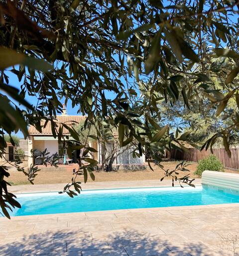 Villa in olive grove 2000m2. La Casa de Bambou