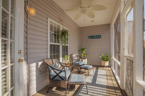 Whimsical 4 bedroom house with a cozy backyard