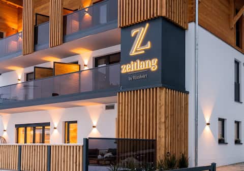 Zeitlang Superior Design Apartment Panorama Sauna