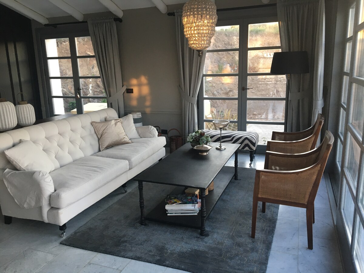 Successful Airbnb property: Elegant sea view villa with olive garden. in Golfo Aranci