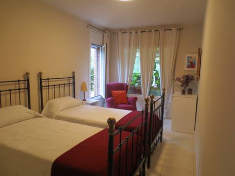 Double room with private bathroom inside.