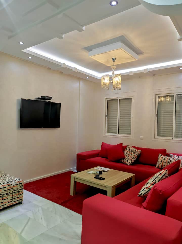 Bel Appartement Familial Avec Piscine & Parking - Agadir