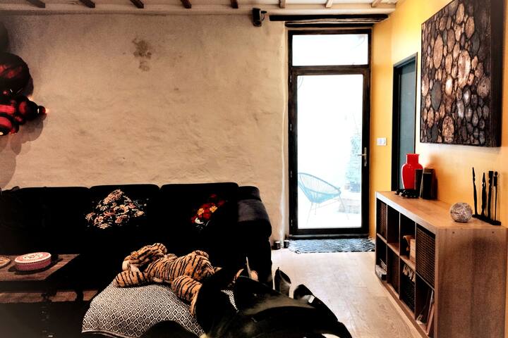 Კონვერტირებადი მისაღები ოთახი ორადგილიან საძინებლად