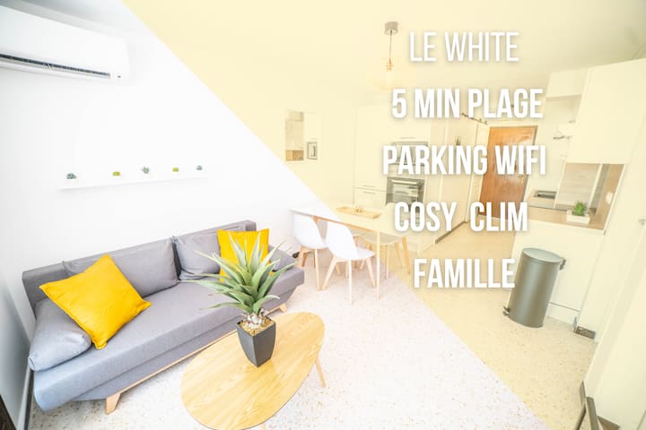 LeWhite-Neuf Clim-Parking-Wifi-5min Plage-Neuf - Condominiums for Rent in  La Grande-Motte, Occitanie, France - Airbnb