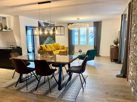 Popular Airbnb listing: Large modern mountain apartment with fantastic views in Obwalden