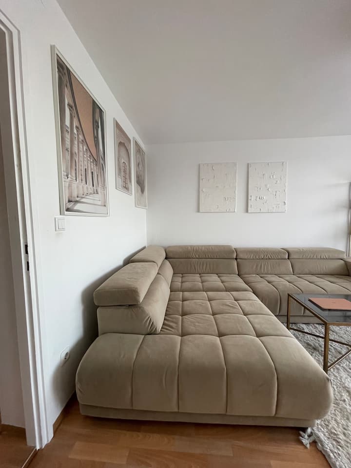 Modern apartment, quiet, beautiful and everything in front of the house