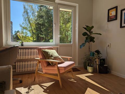 7 min walk to lake Visaginas