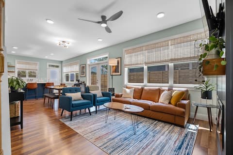 Popular Airbnb listing: Modern + Treetop + Terrace + Retreat in Greer