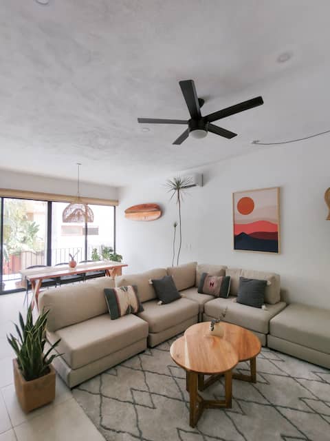 Top performing Airbnb: Trendy 3 Bedroom Condo w/ AC+Pool+Smart TV in Sayulita