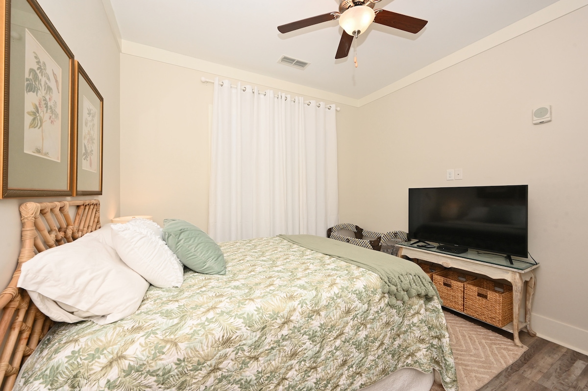 Спалня 2, двойно легло с възможност за регулиране, телевизор с плосък екран, вентилатор