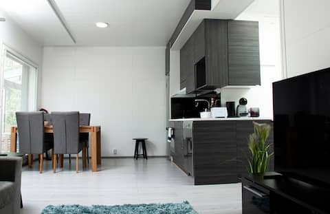 House with sauna and electric car's own Type2 charging point