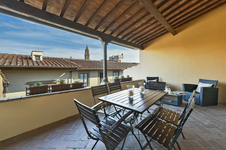 Buonarroti big apartment with terrace in Oltrarno
