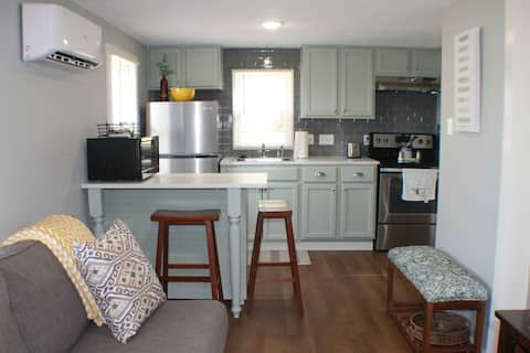 The Tiny Grey - cheery and bright tiny house