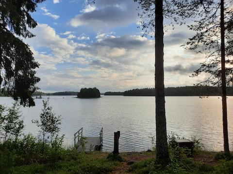 Atmospheric cottage in the peaceful idyll of Lapland