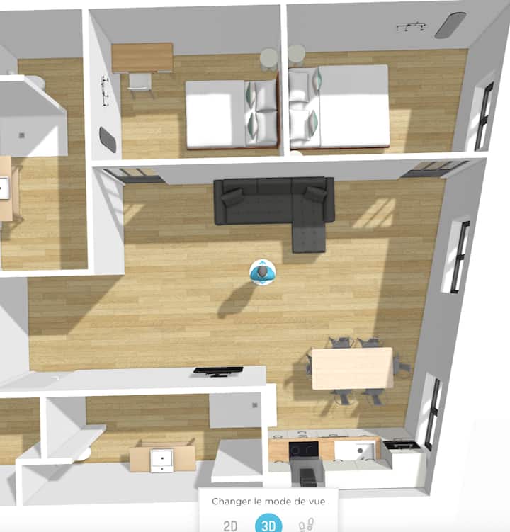 NOCNOC Le Chouchou - Harta e apartamentit