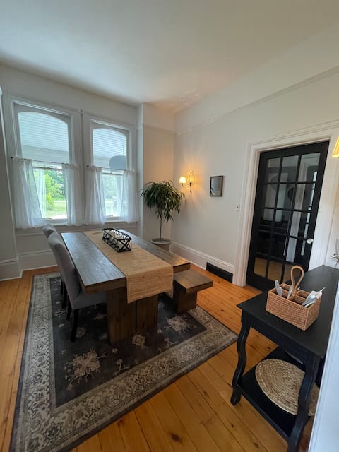 Welcoming private room at bed and breakfast.