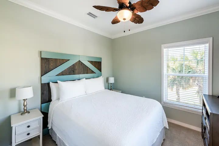 Two seriously sized windows allow for tons of natural light to fill this room.