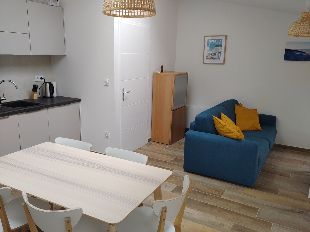Propriété Airbnb réussie: Bungalow with parking + terrace 2 minutes from the sea à Wimereux