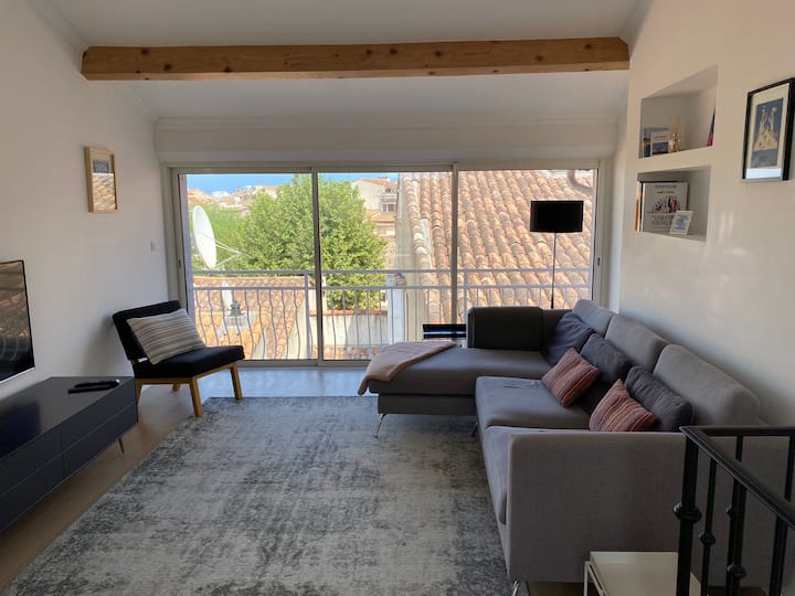 5* Sea&mountain View/2 Levels/ac/fibre Optic Wifi - Villeneuve-Loubet