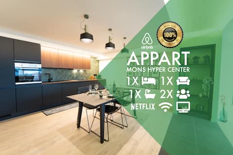 Green Appart ★ A&B Best Quality ★ Mons City Center