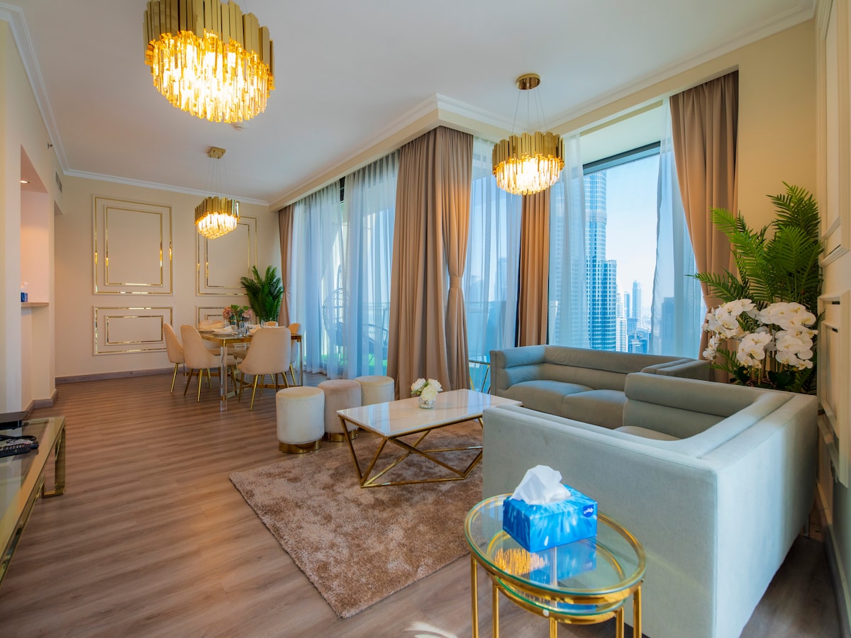 3 Bedroom Furnished Apartment with Fountain View | Burj Vista 2