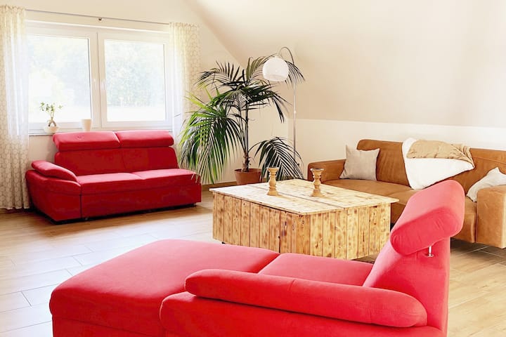 Traumhaftes Loft Mit Blick Auf Eine Pferdeweide - Nettetal