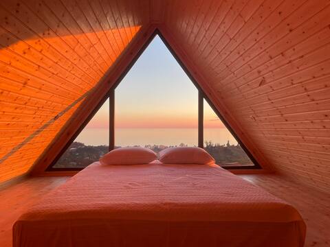 Beautiful Wooden house with seaside views