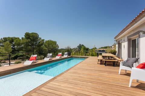 golf-facing pool villa