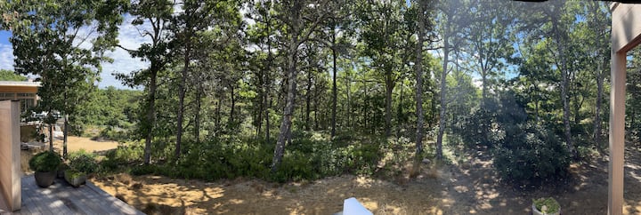 استمتع بالمنظر من غرفة المعيشة (خارج السطح الخلفي).