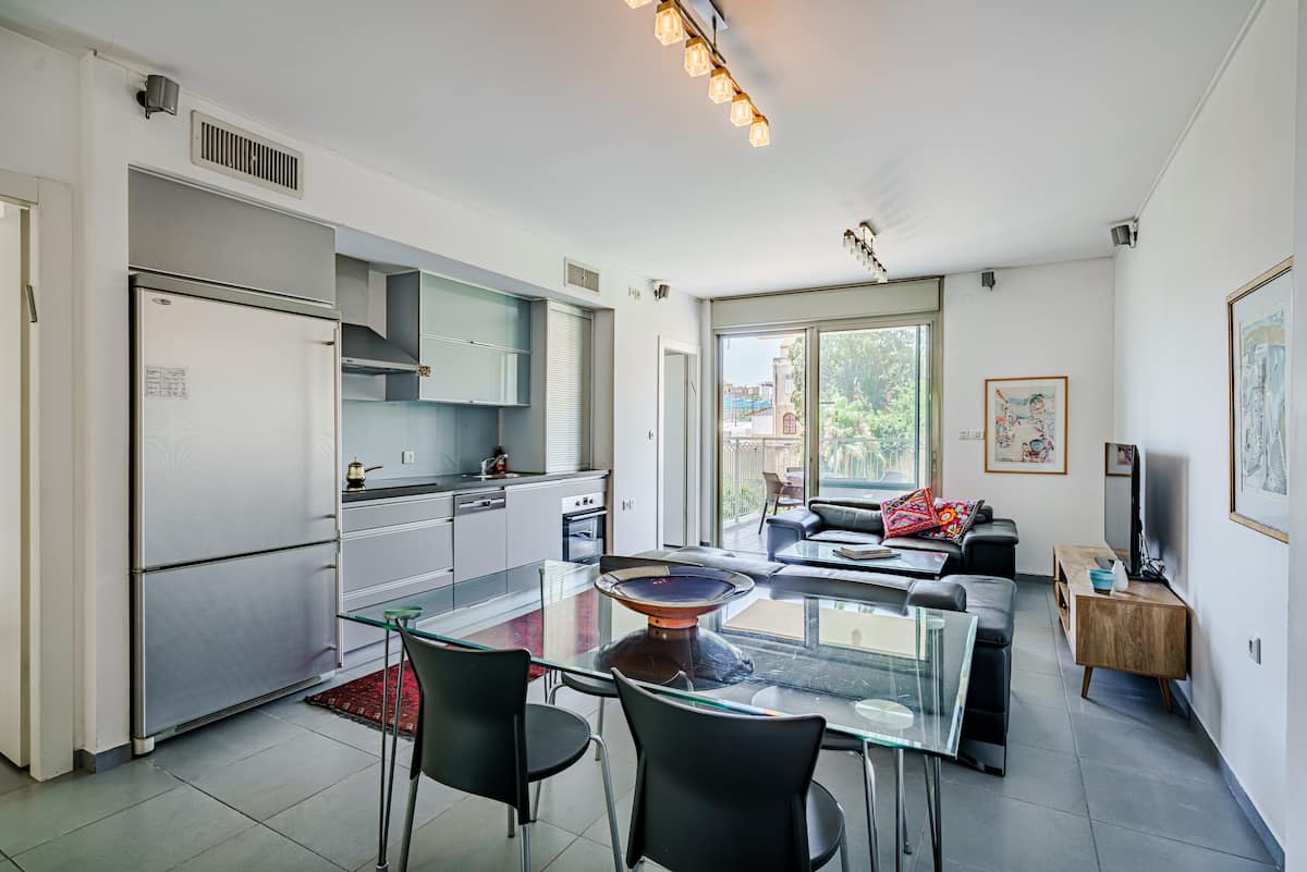 Dining table and open living space