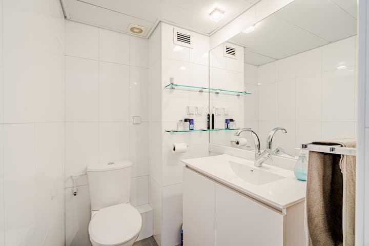 Second bathroom with shower