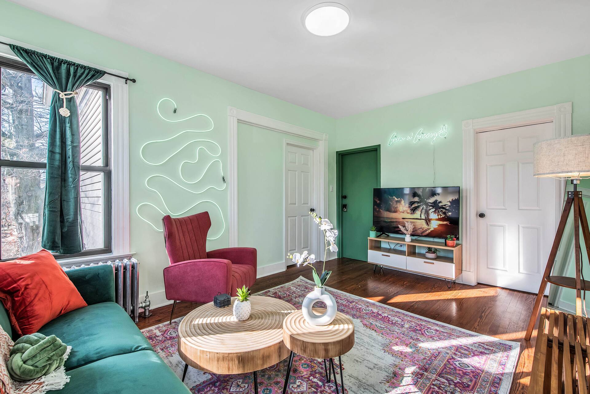GreenN'Groovy: East Rock 5 mins to DT|Yale 5 beds