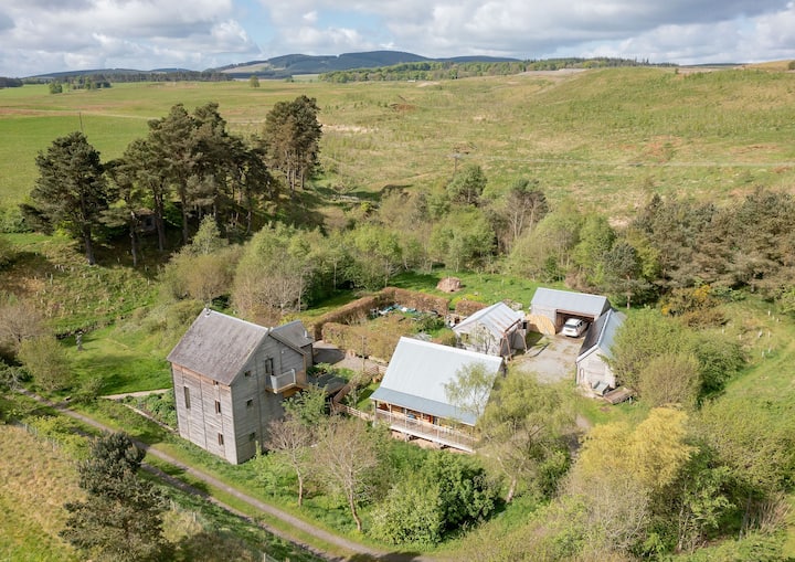 Eco loft overlooking garden and stream