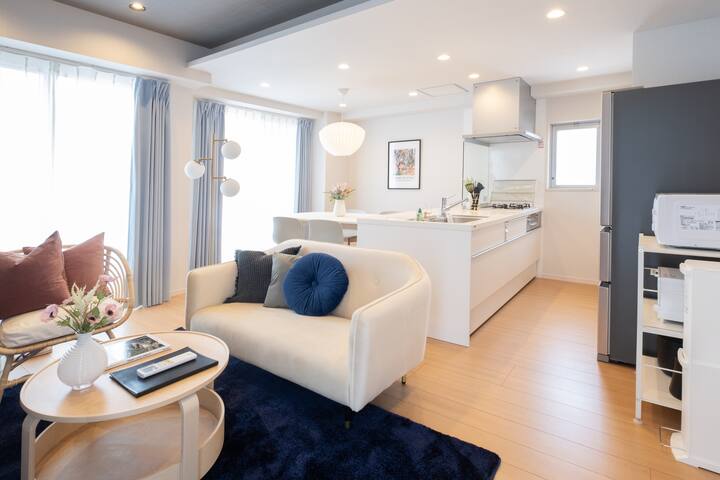 Elegant apartment with balcony view