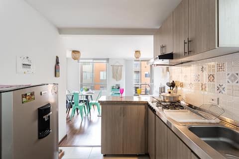 Bohemian and fresh apartament in Tocancipá I 1-T
