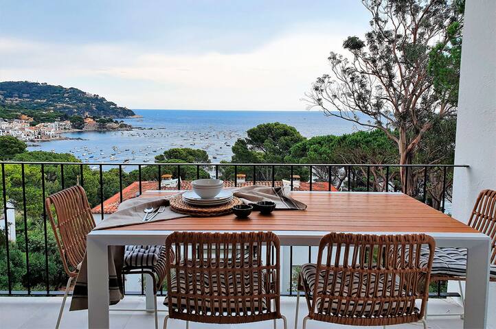Apartamento en Calella con preciosa vista al mar