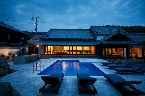 Private Villa with Pool｜BBQ｜Outdoor Jacuzzi Tub