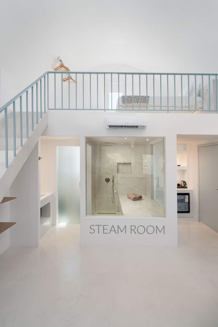 Cycladic Suites - Suite Jacuzzi & Steam Room (A4) - Santorin